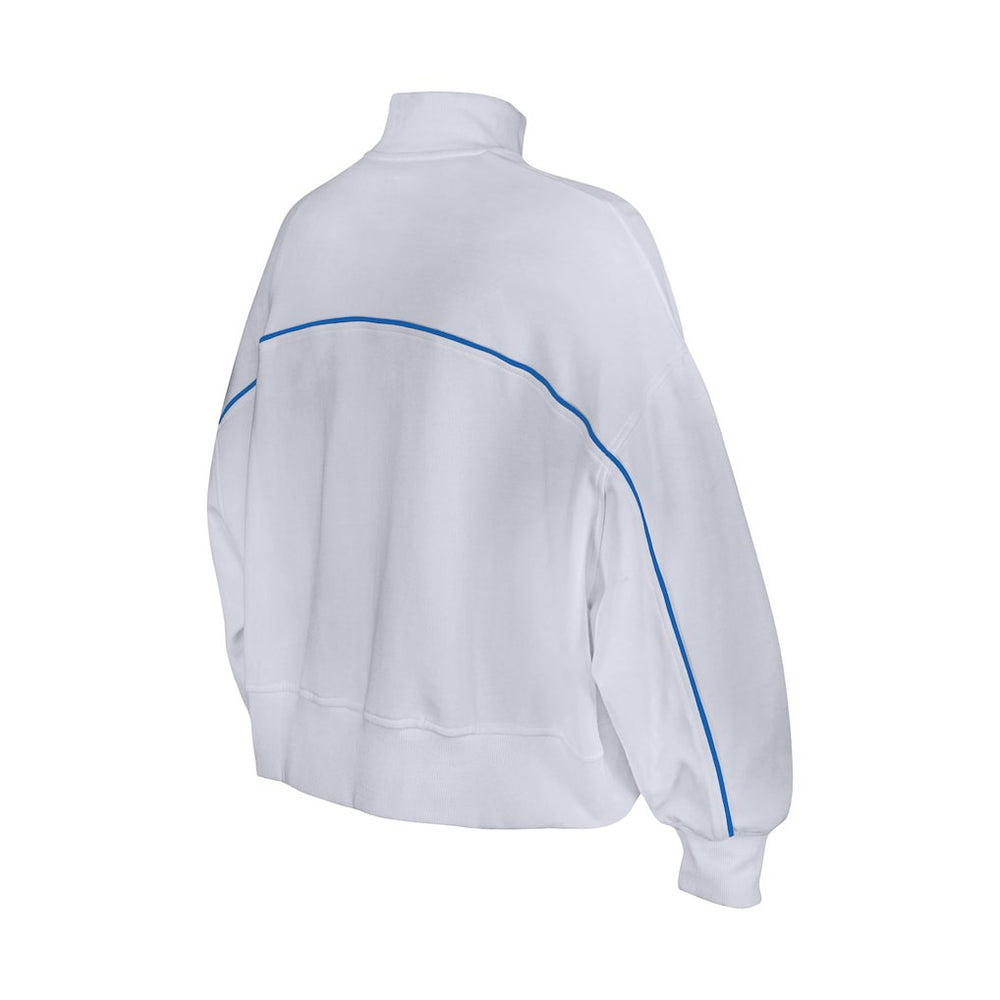 New Era Buffalo Bills Female Adult White Functional Fandom Quarter-Zip Sweatshirt