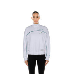 New Era Philadelphia Eagles Female Adult White Functional Fandom Quarter-Zip Sweatshirt