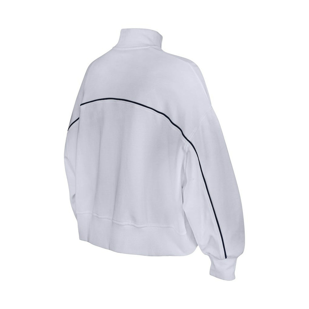 New Era Seattle Seahawks Female Adult White Functional Fandom Quarter-Zip Sweatshirt