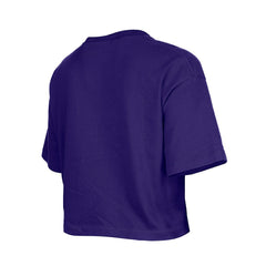 Minnesota Vikings New Era Girl's Flip Sequin Boxy T-Shirt Purple