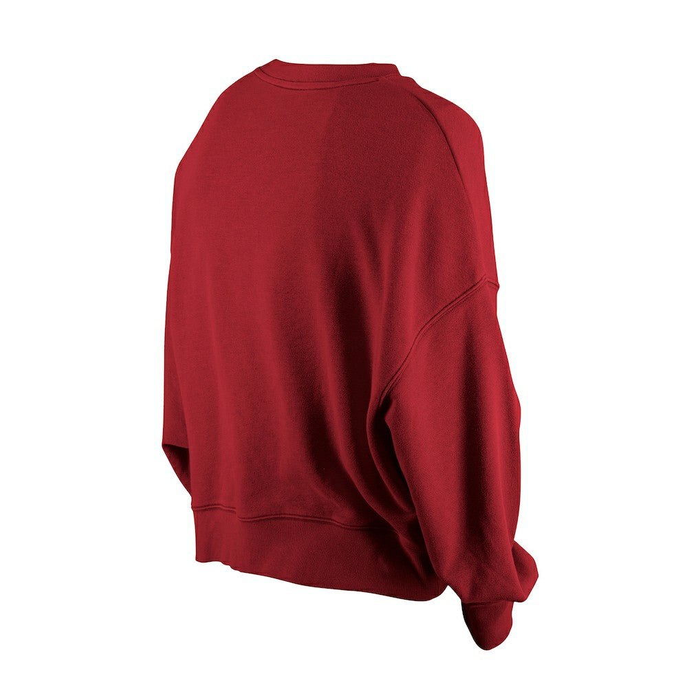 Washington Commanders New Era Women's Oversized Throwback Mineral Wash Crew Neck Sweatshirt Black