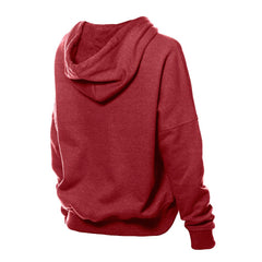 Washington Commanders New Era Women's Throwback Boxy Hoodie Sweatshirt Burgundy
