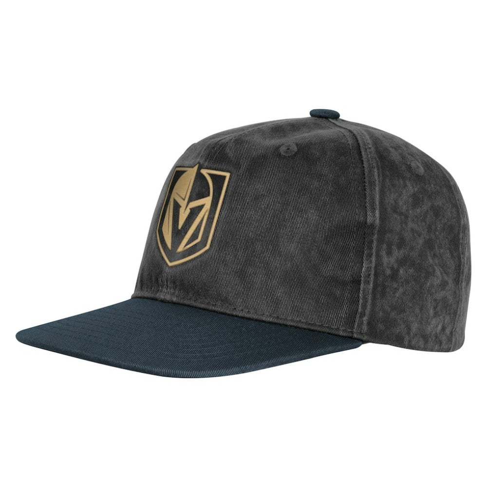 NHL Vegas Golden Knights Outerstuff Youth True Retro Deadstock Adjustable Hat - Silver/Black