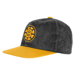 NHL Boston Bruins Outerstuff Youth True Retro Deadstock Adjustable Hat - Black/Gold