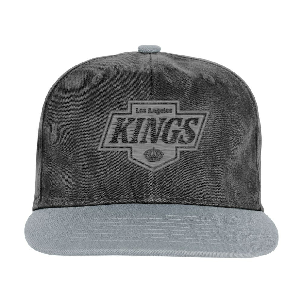 NHL Los Angeles Kings Outerstuff Youth True Retro Deadstock Adjustable Hat - Black/Silver