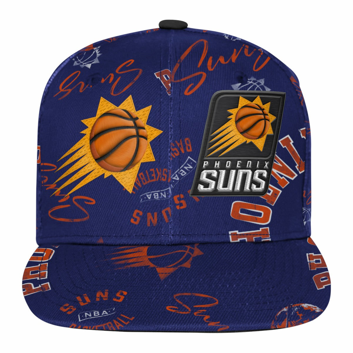 Phoenix Suns Outerstuff Youth Street Hooper Allover Print Snapback Hat Purple
