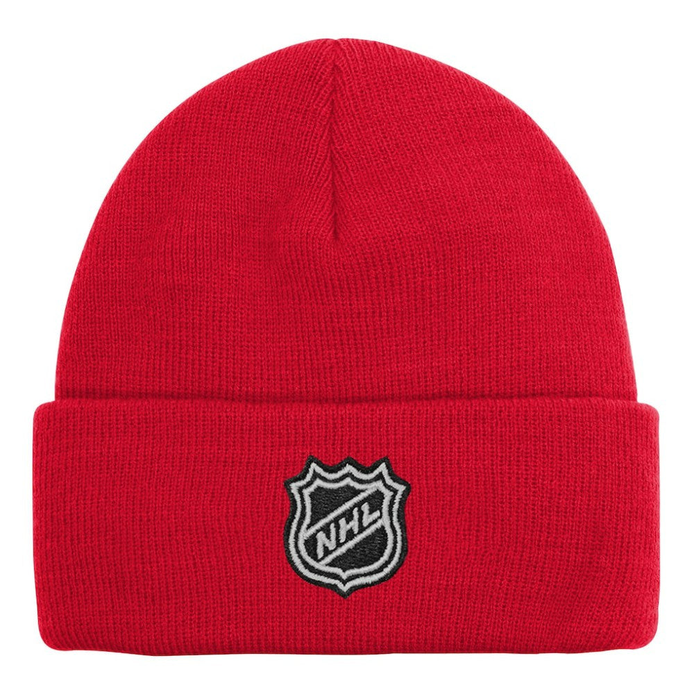 NHL Chicago Blackhawks Outerstuff Youth 2.0 Essential Cuffed Knit Hat - Red