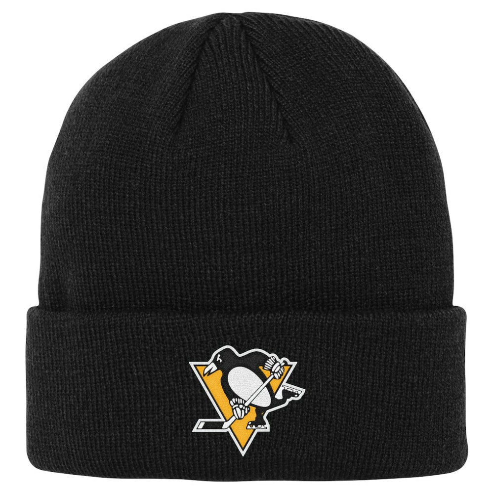 NHL Pittsburgh Penguins Outerstuff Youth 2.0 Essential Cuffed Knit Hat - Black