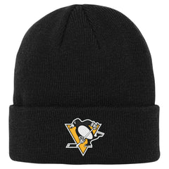 NHL Pittsburgh Penguins Outerstuff Youth 2.0 Essential Cuffed Knit Hat - Black