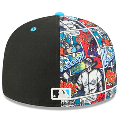 Miami Marlins New Era 2025 MLB Diamond Hero Edition 59FIFTY Fitted Hat - Black/Blue Hats