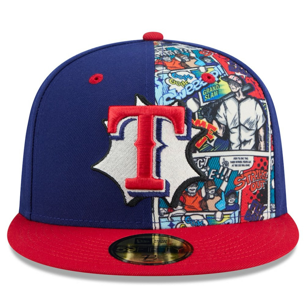 Texas Rangers New Era 2025 MLB Diamond Hero Edition 59FIFTY Fitted Hat - Royal/Red Hats