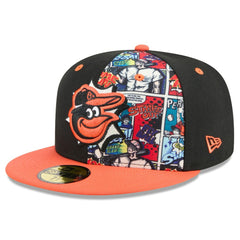 Baltimore Orioles New Era 2025 MLB Diamond Hero Edition 59FIFTY Fitted Hat - Black/Orange Hats