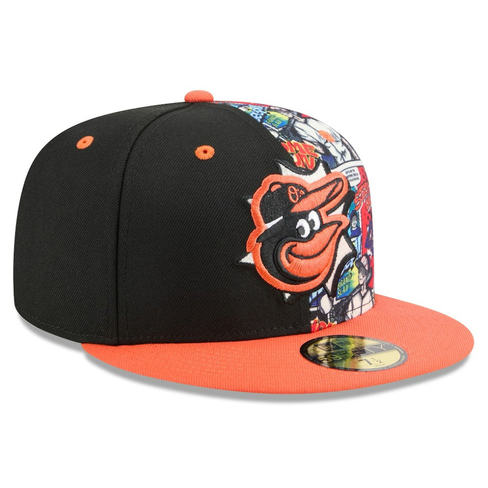 Baltimore Orioles New Era 2025 MLB Diamond Hero Edition 59FIFTY Fitted Hat - Black/Orange Hats