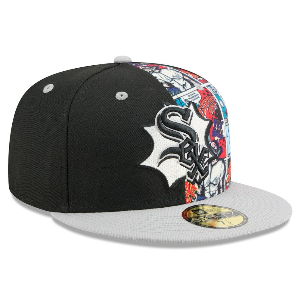 Chicago White Sox New Era 2025 MLB Diamond Hero Edition 59FIFTY Fitted Hat - Black/Gray Hats