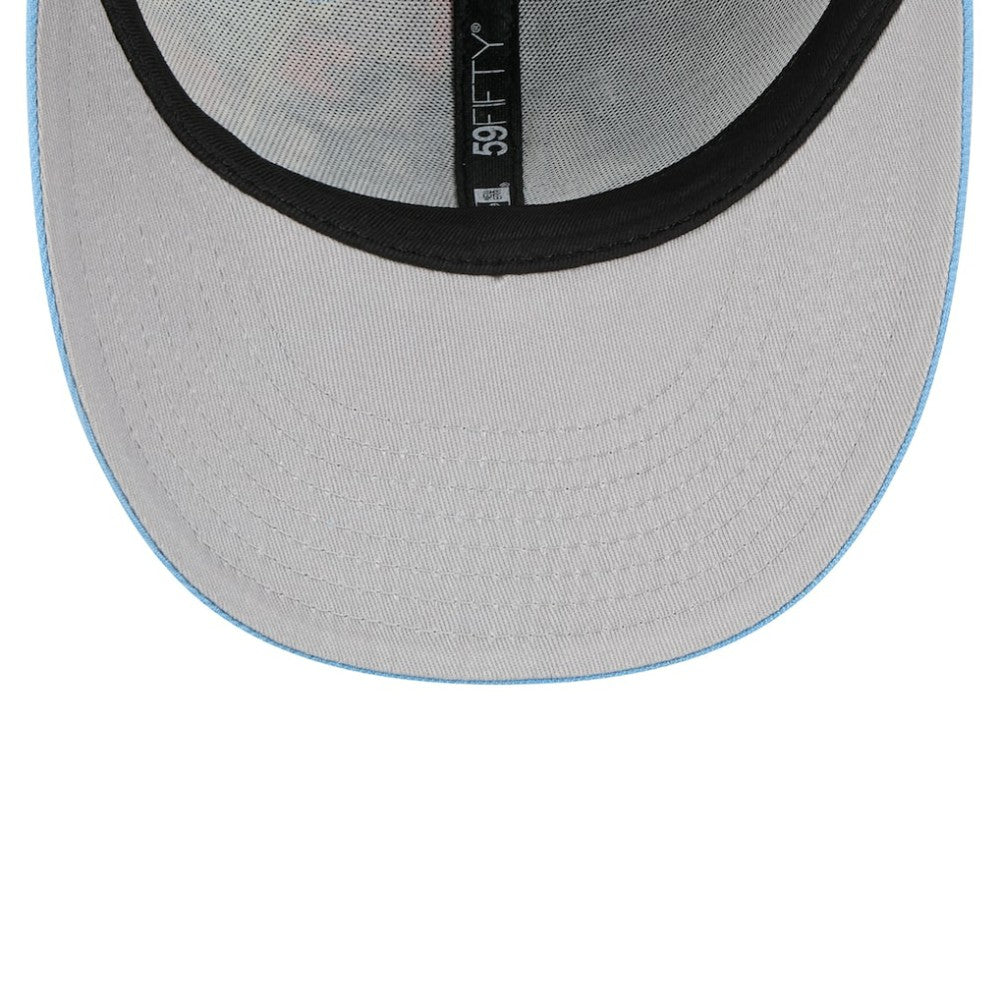 Tampa Bay Rays New Era 2025 MLB Diamond Hero Edition Low Profile 59FIFTY Fitted Hat - Navy/Light Blue Hats