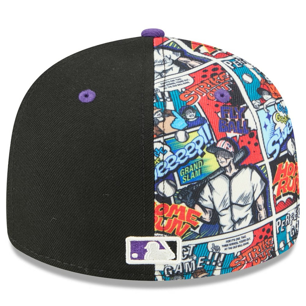 Colorado Rockies New Era 2025 MLB Diamond Hero Edition Low Profile 59FIFTY Fitted Hat - Black/Purple Hats