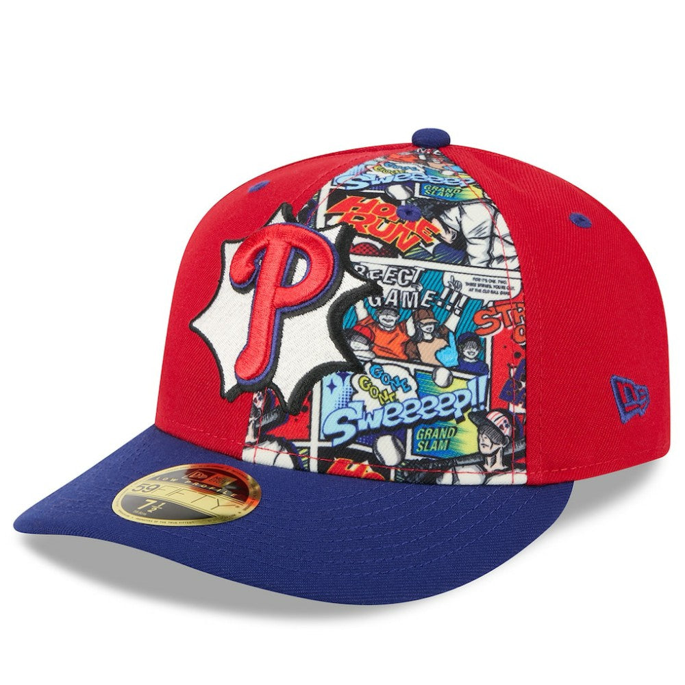 Philadelphia Phillies New Era 2025 MLB Diamond Hero Edition Low Profile 59FIFTY Fitted Hat - Red/Royal Hats