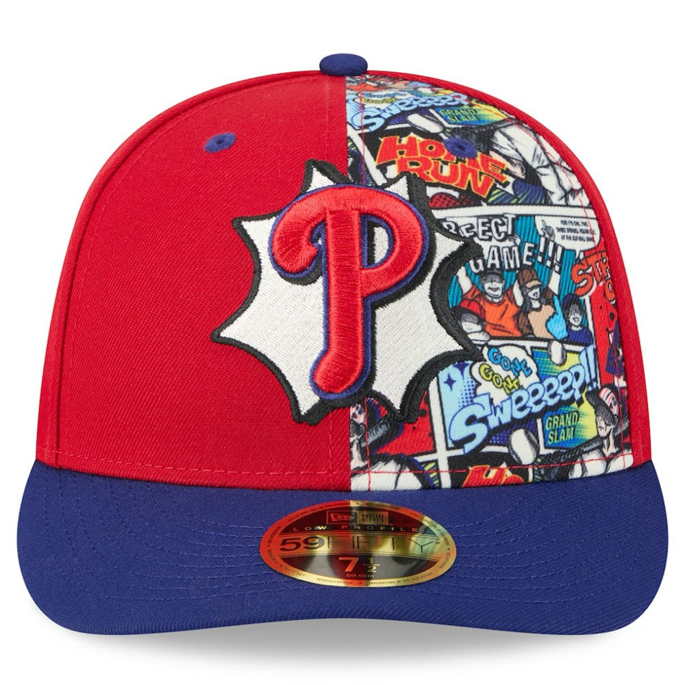 Philadelphia Phillies New Era 2025 MLB Diamond Hero Edition Low Profile 59FIFTY Fitted Hat - Red/Royal Hats