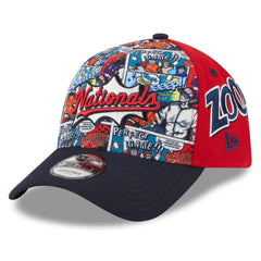 Washington Nationals New Era Youth 2025 MLB Diamond Hero Edition A-Frame 9FORTY Adjustable Hat - Red/Navy Hats