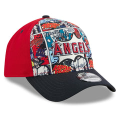 Los Angeles Angels New Era Youth 2025 MLB Diamond Hero Edition A-Frame 9FORTY Adjustable Hat - Red/Navy Hats