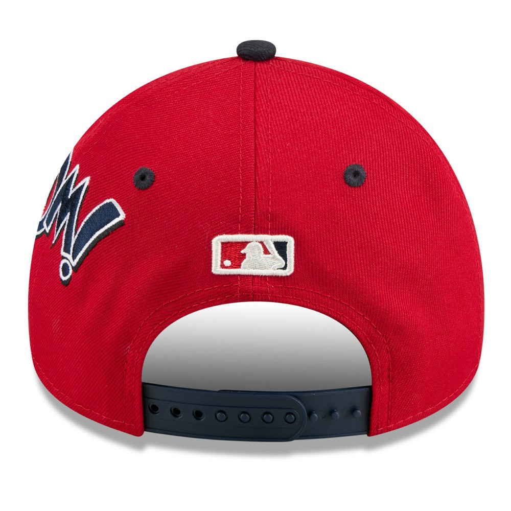 Los Angeles Angels New Era Youth 2025 MLB Diamond Hero Edition A-Frame 9FORTY Adjustable Hat - Red/Navy Hats