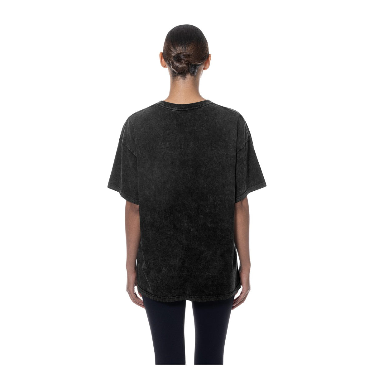 Los Angeles Lakers Women's Throwback Mineral Wash Oversized T-Shirt Black