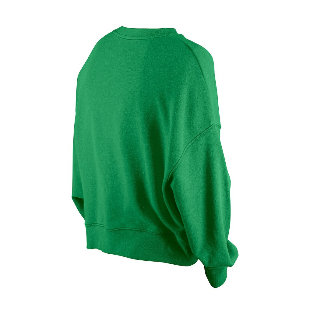 Boston Celtics Women's Boxy Throwback Mineral Wash Sweatshirt Kelly Green