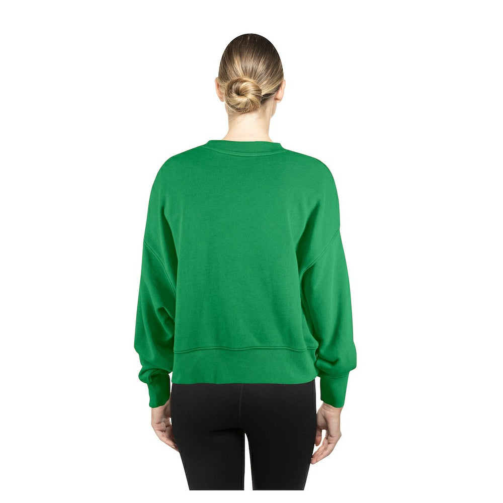 Boston Celtics Women's Boxy Throwback Mineral Wash Sweatshirt Kelly Green