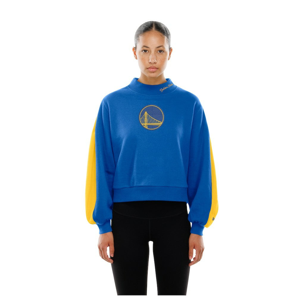 Golden State Warriors Women's Sport Night Balloon Sleeves Sweatshirt Royal
