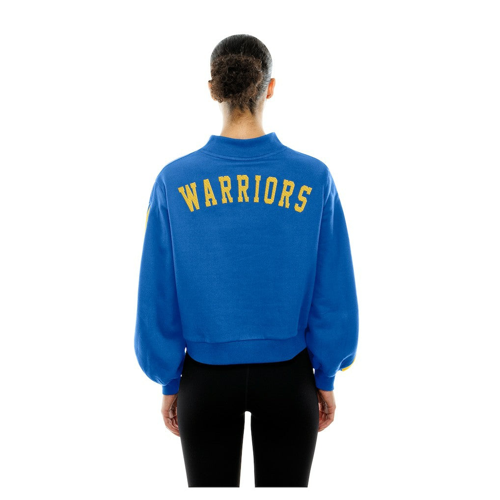 Golden State Warriors Women's Sport Night Balloon Sleeves Sweatshirt Royal