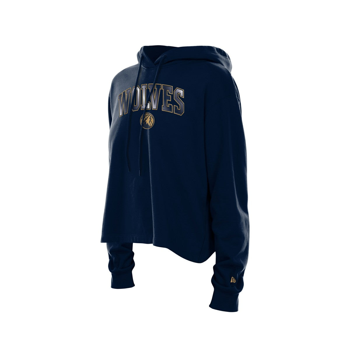 Minnesota Timberwolves Women's Glam Game Open Back Hoodie Navy
