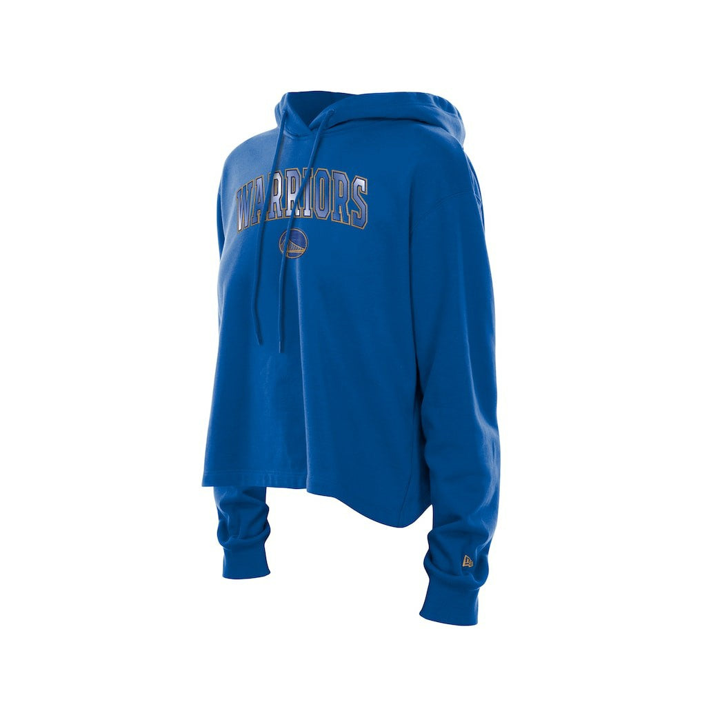 Golden State Warriors Women's Glam Game Open Back Hoodie Royal