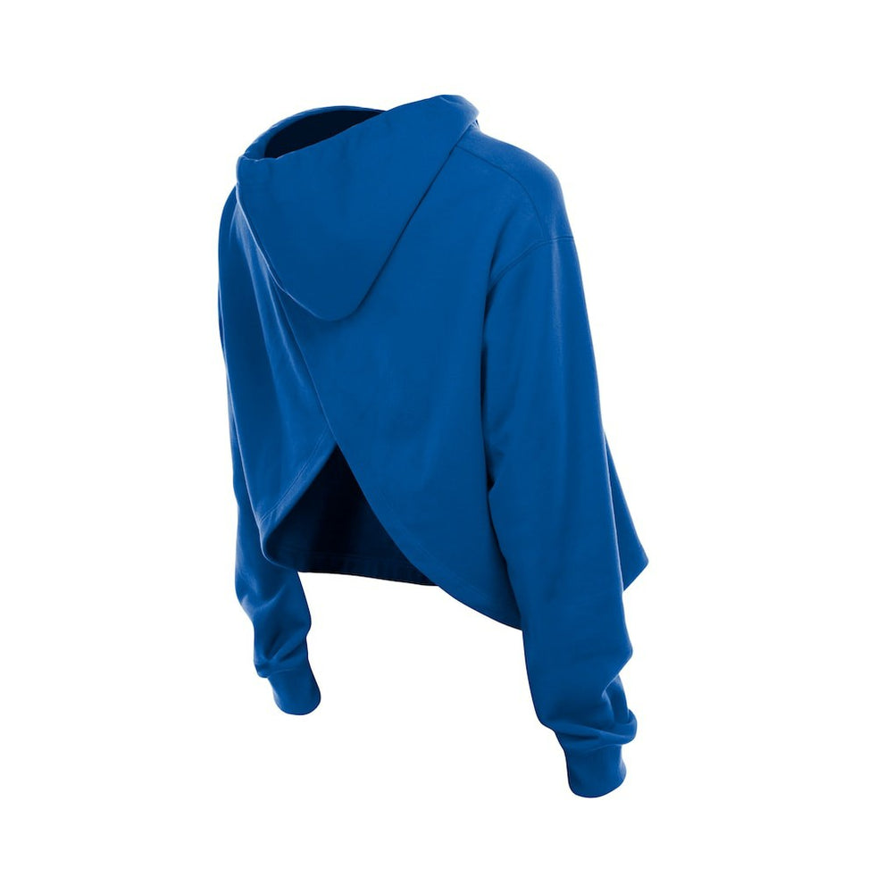 Golden State Warriors Women's Glam Game Open Back Hoodie Royal