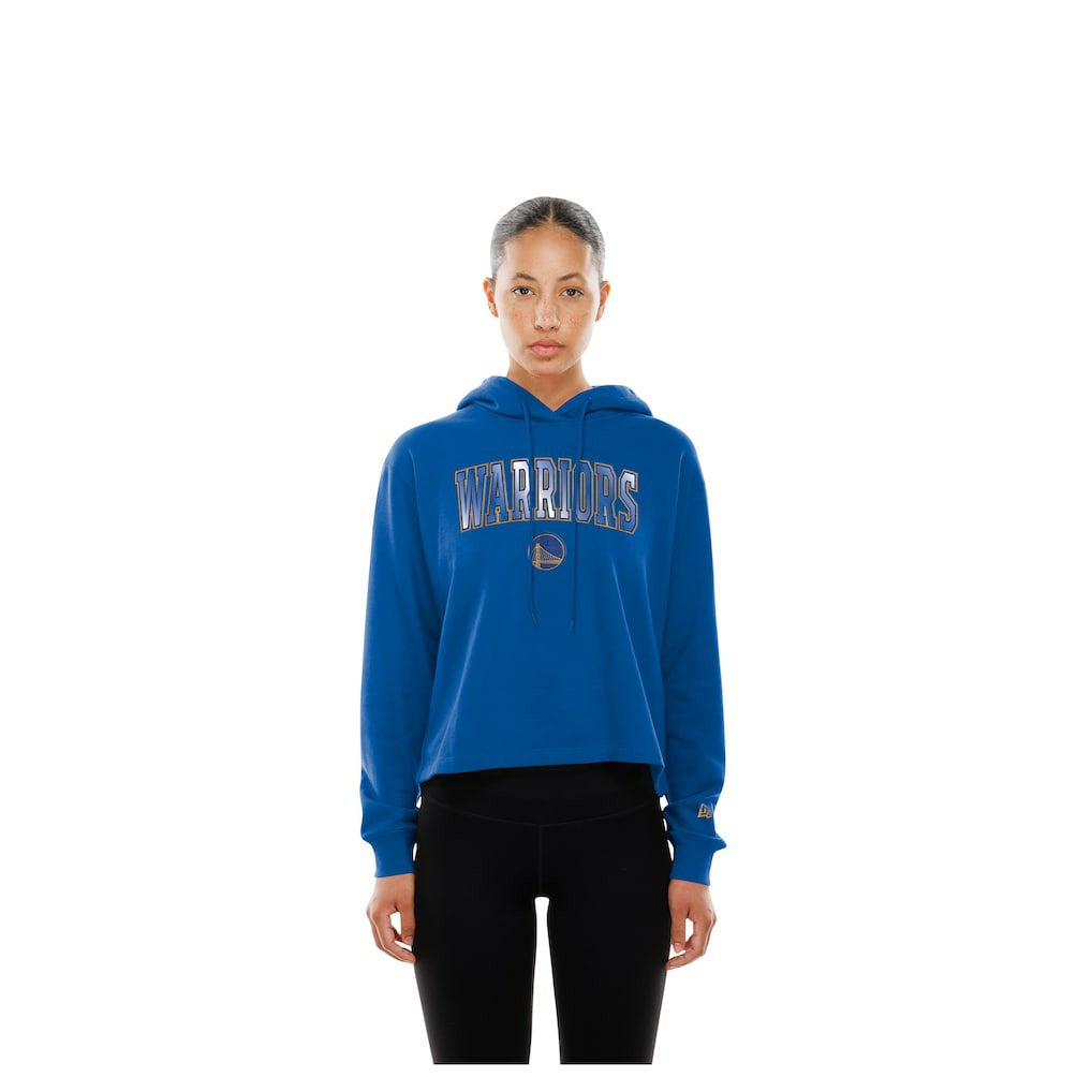 Golden State Warriors Women's Glam Game Open Back Hoodie Royal