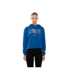 Golden State Warriors Women's Glam Game Open Back Hoodie Royal