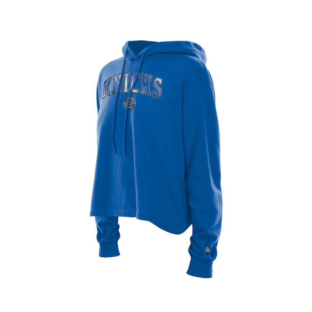 New York Knicks Women's Glam Game Open Back Hoodie Blue