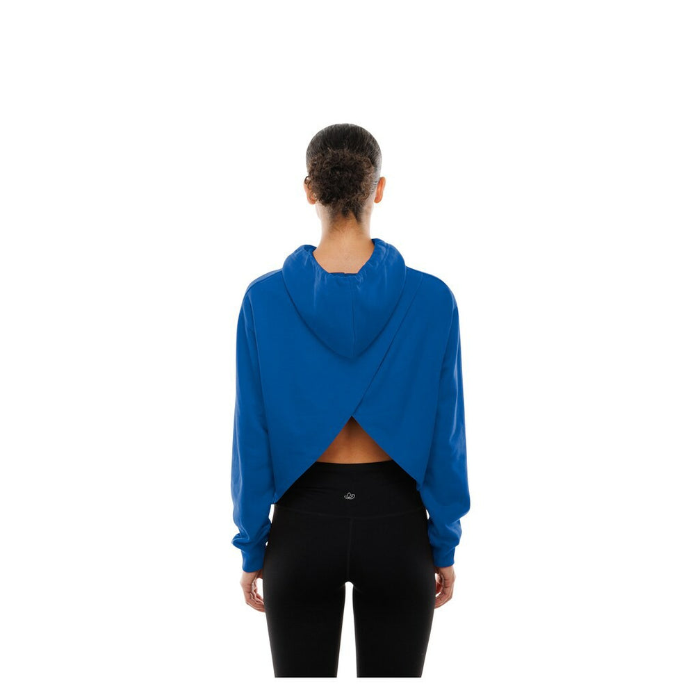 New York Knicks Women's Glam Game Open Back Hoodie Blue