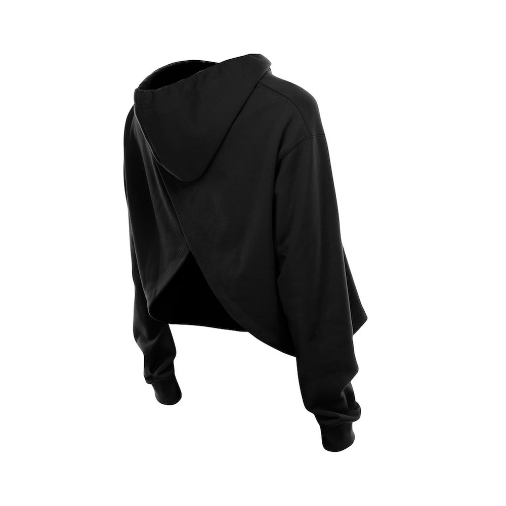 Chicago Bulls Women's Glam Game Open Back Hoodie Black