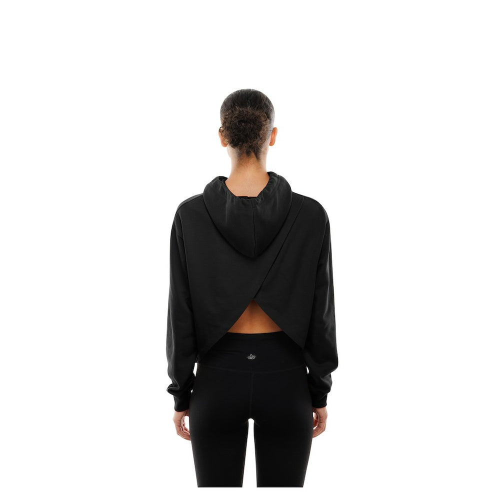 Chicago Bulls Women's Glam Game Open Back Hoodie Black