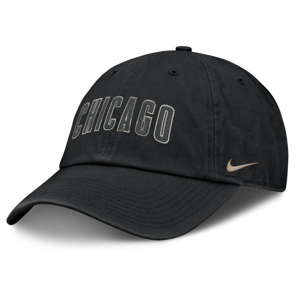 Chicago Cubs Nike Camo Pack Club Adjustable Hat - Black Hats