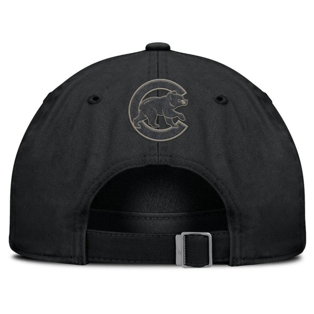 Chicago Cubs Nike Camo Pack Club Adjustable Hat - Black Hats