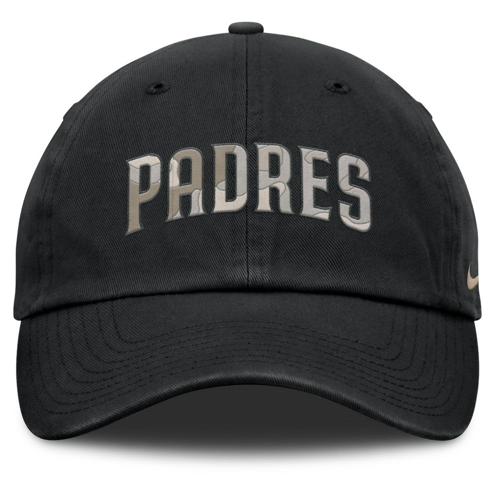 San Diego Padres Nike Camo Pack Club Adjustable Hat - Black Hats