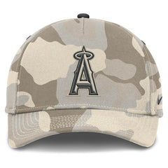 Los Angeles Angels Nike Camo Pack Rise Adjustable Hat - Natural Hats