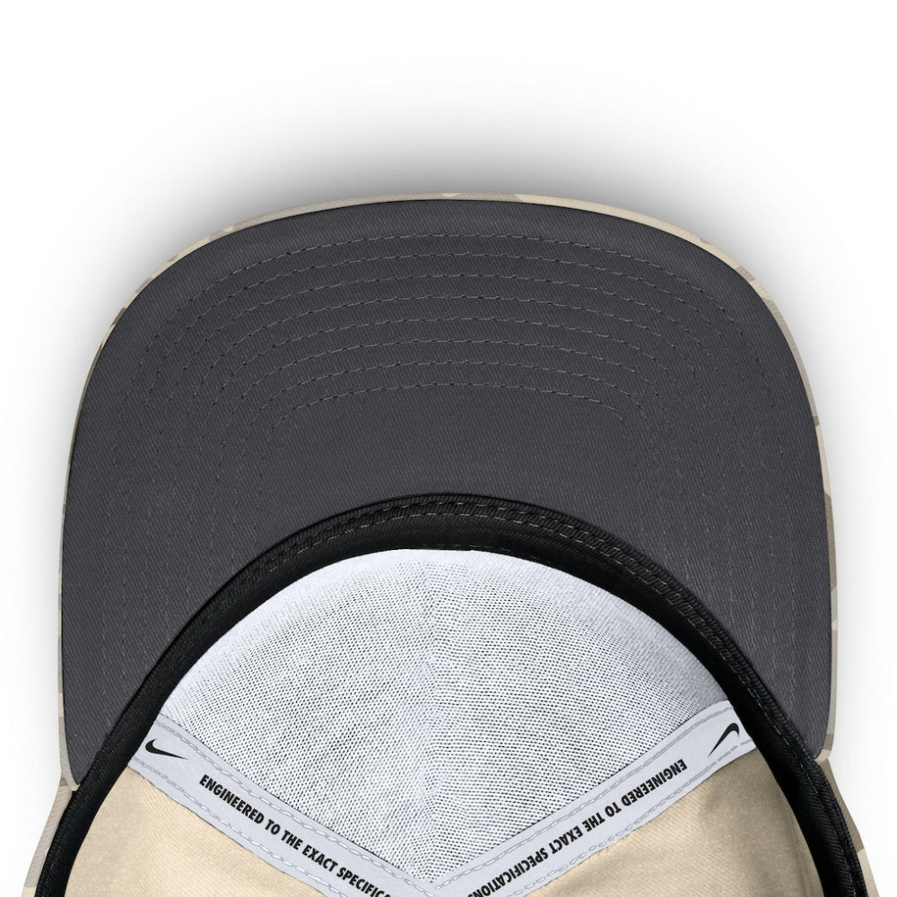 Tampa Bay Rays Nike Camo Pack Rise Adjustable Hat - Natural Hats