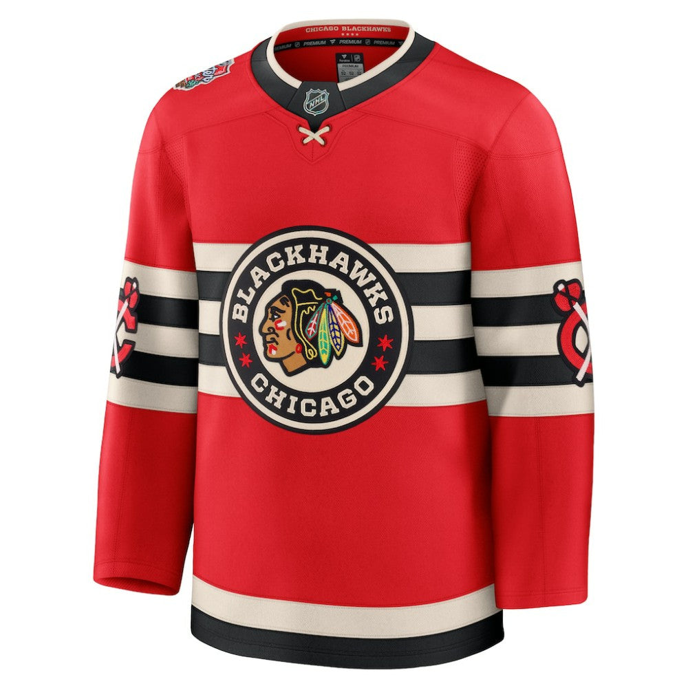 NHL Chicago Blackhawks Fanatics 2025 NHL Winter Classic Premium Jersey - Red