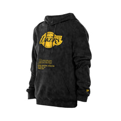 Los Angeles Lakers Sport Night Mineral Wash Pullover Hoodie Black