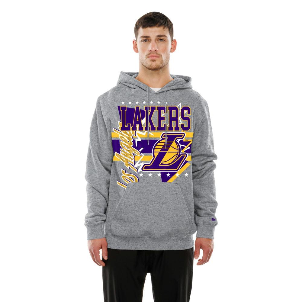 Los Angeles Lakers Injection Sport Classics Fleece Hoodie Heather Gray