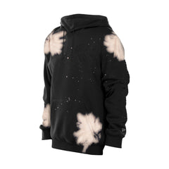 New York Knicks Injection Bleached Out Raw Edge Hoodie Black