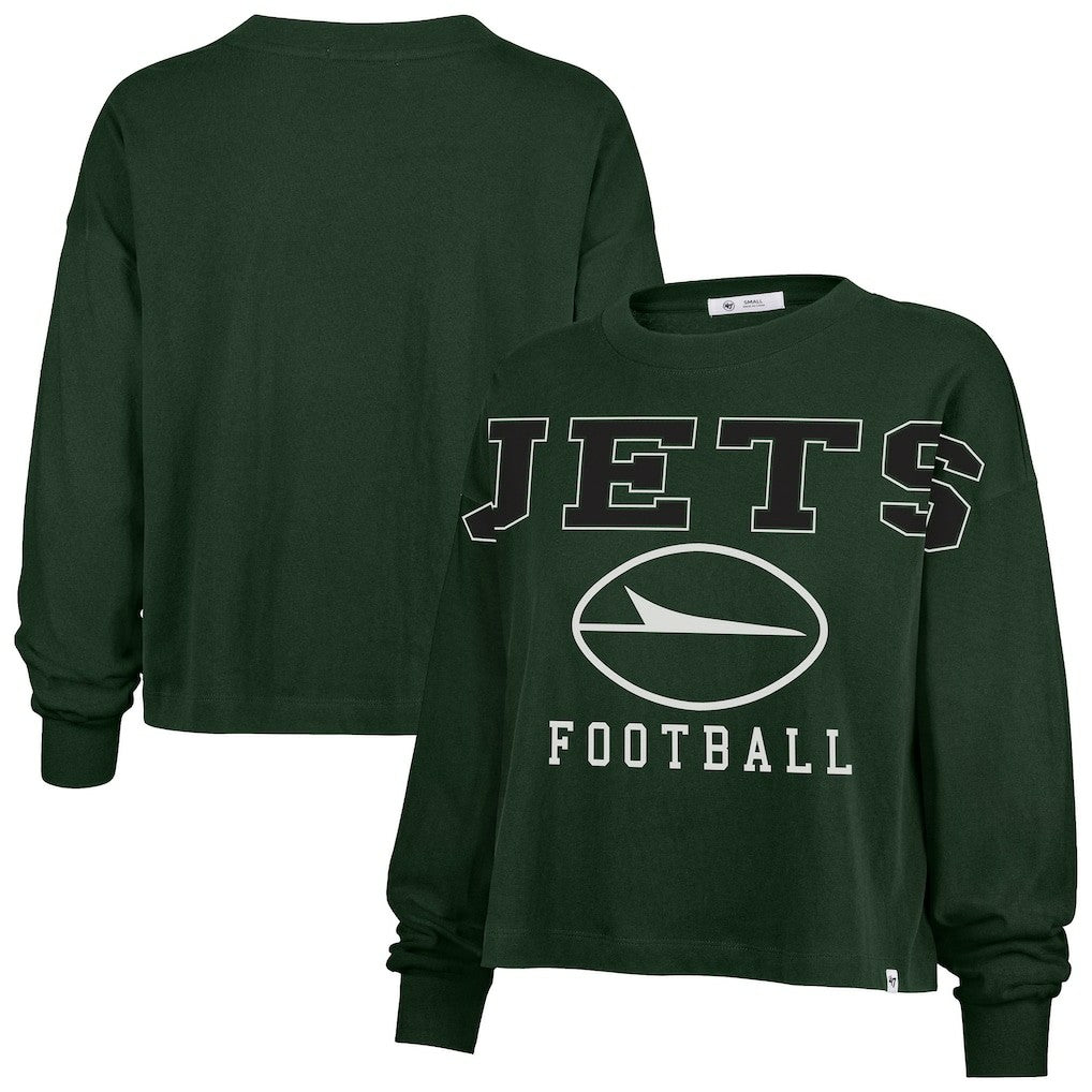 New York Jets '47 Women's Outreach City Oversized Long Sleeve T-Shirt Green