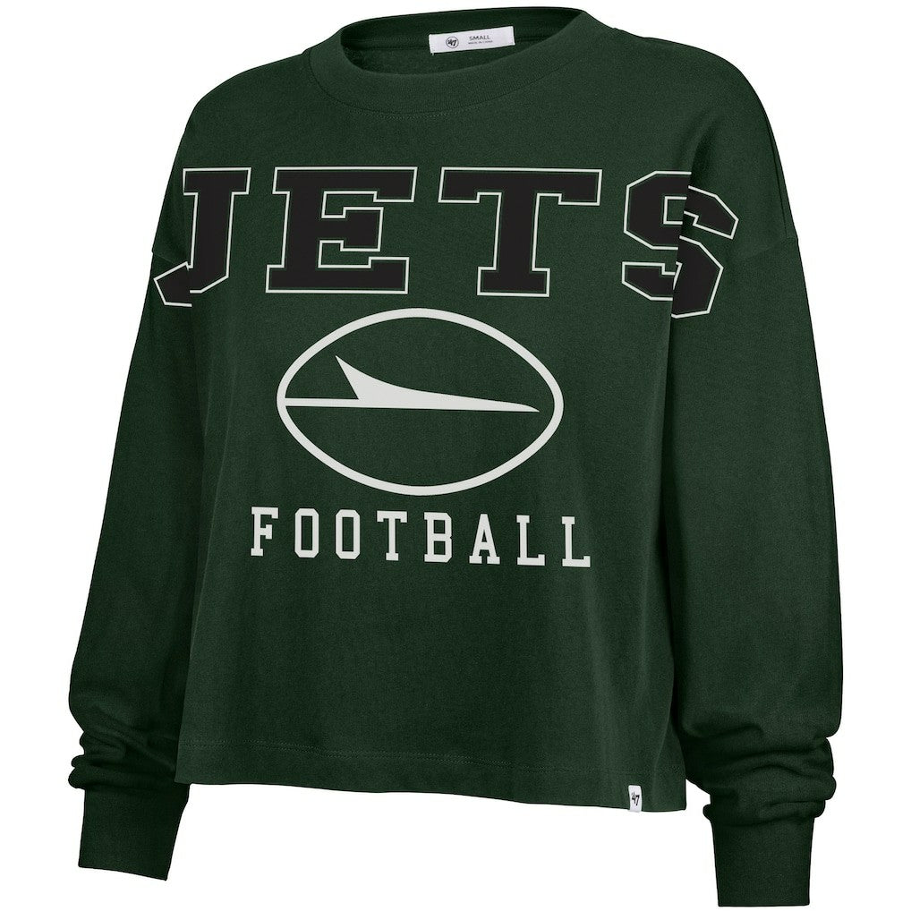 New York Jets '47 Women's Outreach City Oversized Long Sleeve T-Shirt Green
